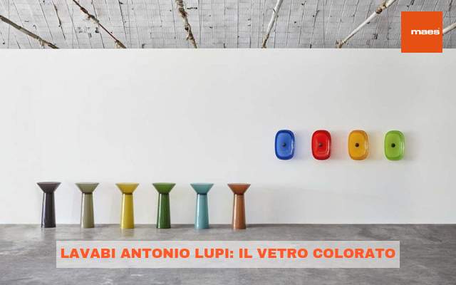 Lavabi Antonio Lupi: il vetro colorato
