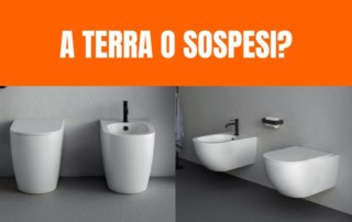 sanitari a terra o sospesi